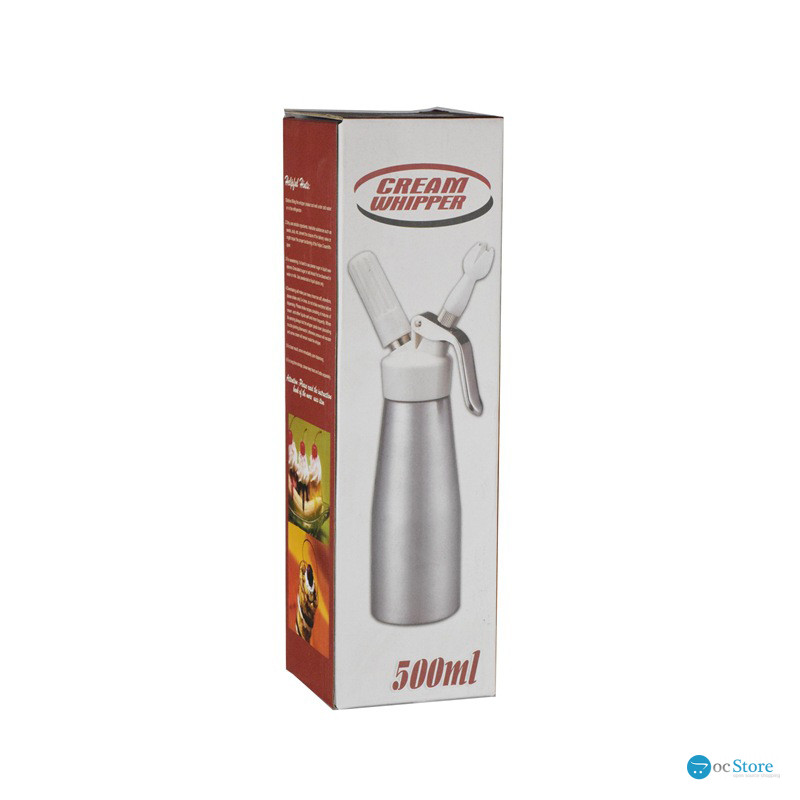 Сифон для взбивания сливок Ecocoffeetools NP500 нержавеющая сталь кремер 500 мл Silver