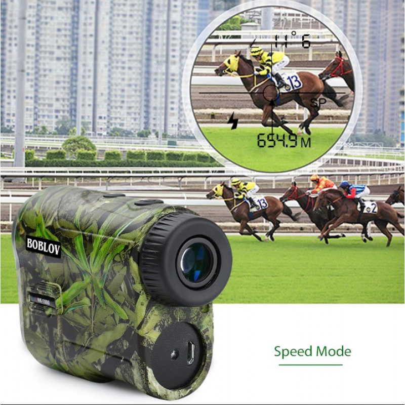 Професійний водонепроникний лазерний далекомір Boblov NK-1000 з вимірюванням кута та швидкості, дальність до 1000 метрів.