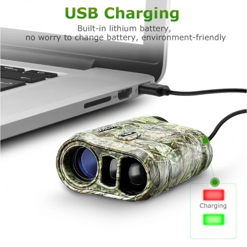 Професійний водонепроникний лазерний далекомір Boblov NK-1000 з вимірюванням кута та швидкості, дальність до 1000 метрів.