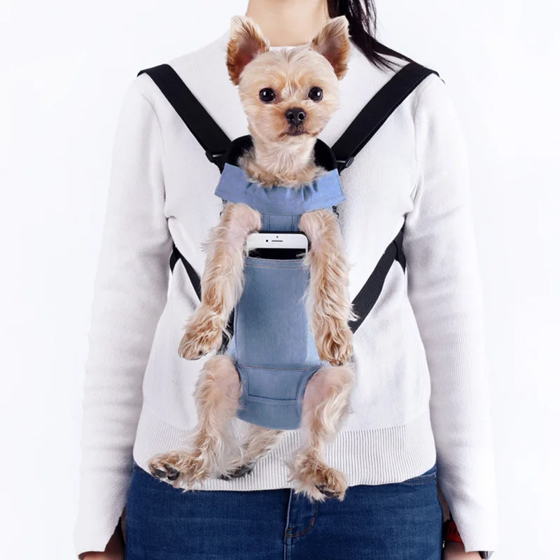 Рюкзак-кенгуру для животных SY210814 Light Jeans с карманом M