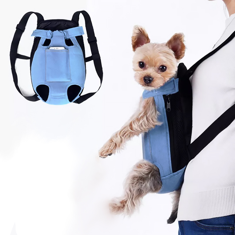 Рюкзак-кенгуру для животных SY210814 Light Jeans с карманом S