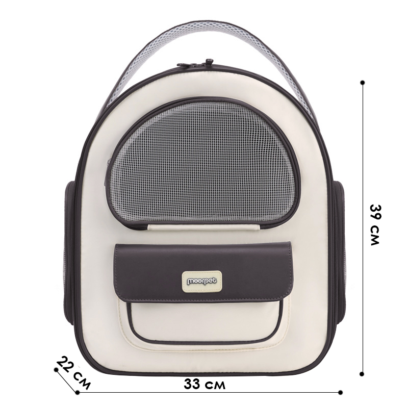 Рюкзак-переноска для животных кошек и собак Moorpet 242210 33*34*22 см Coffee