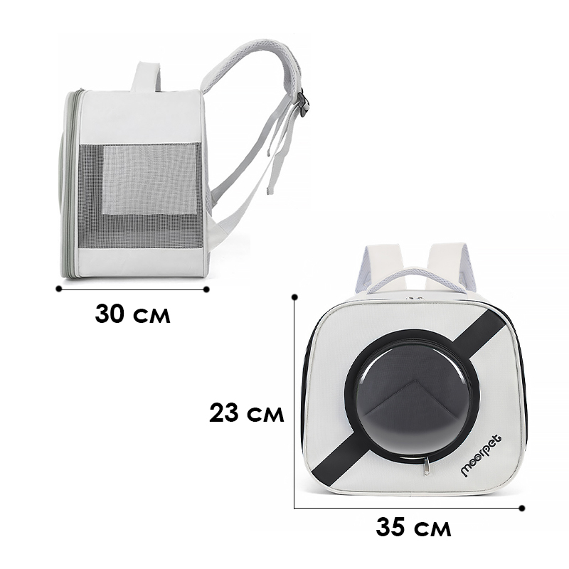 Рюкзак-переноска для кошек Taotaopets 241109 Window Black