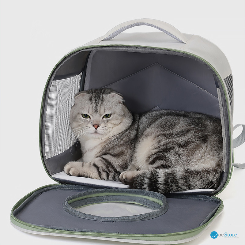 Рюкзак-переноска для кошек Taotaopets 241109 Window Green