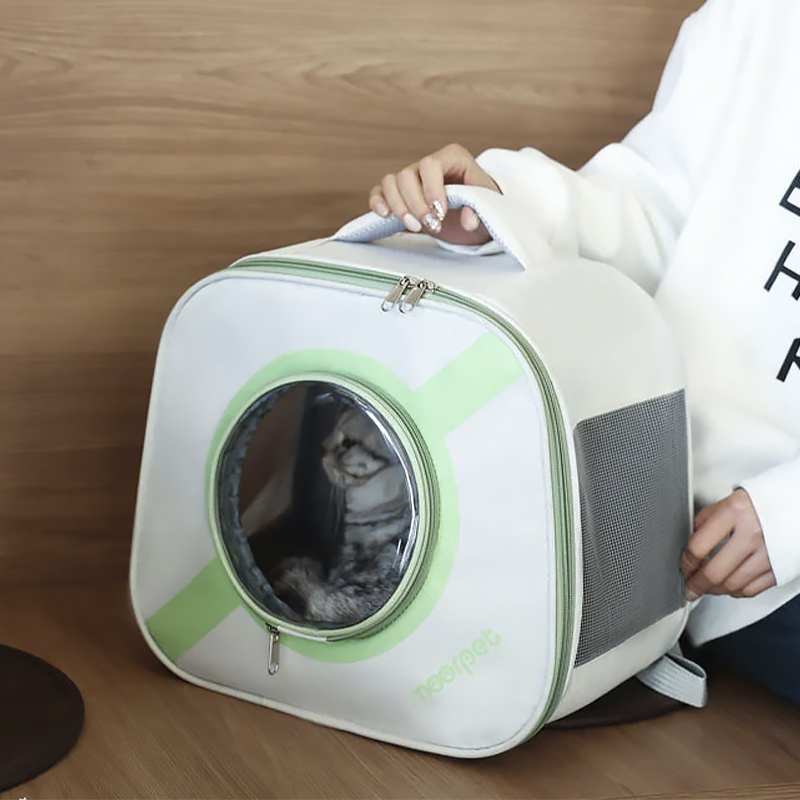Рюкзак-переноска для кошек Taotaopets 241109 Window Green