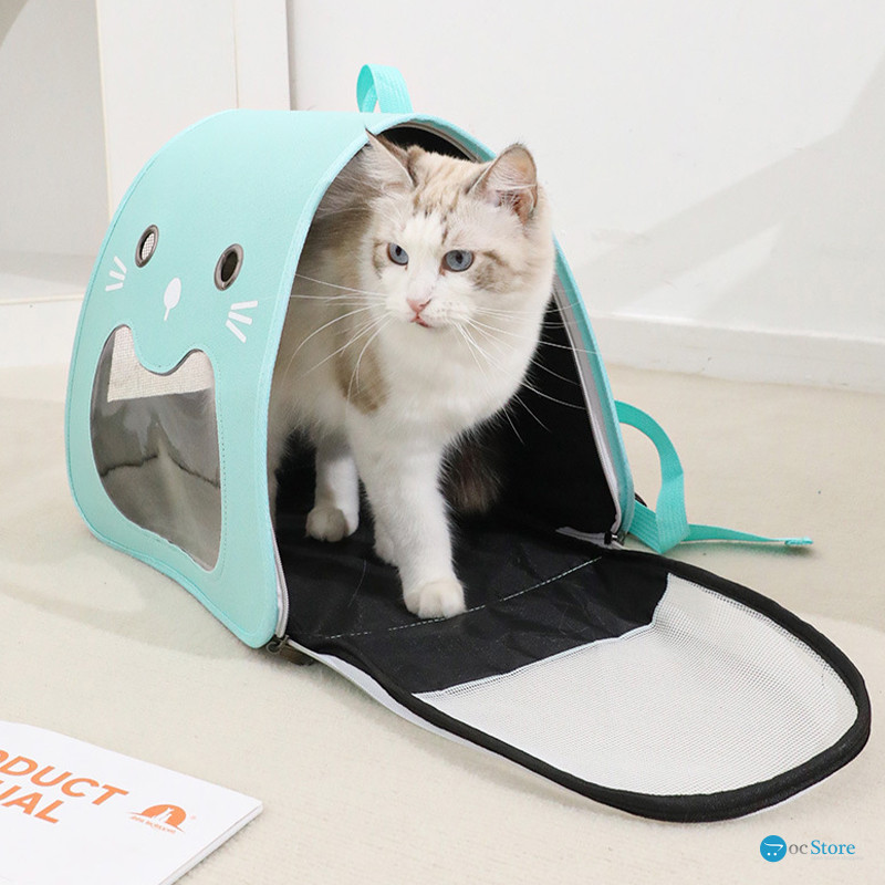 Рюкзак-переноска для животных кошек и собак Taotaopets 247723 Turquoise
