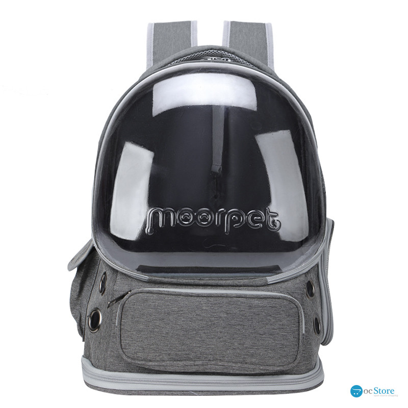 Рюкзак-переноска для кошек Taotaopets 251103 Panoramic с прозрачным окном Gray