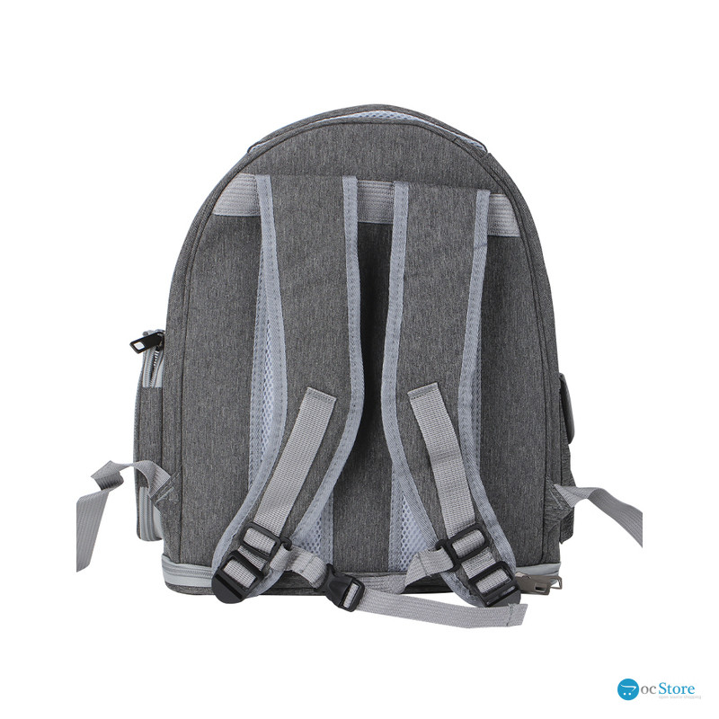 Рюкзак-переноска для кошек Taotaopets 251103 Panoramic с прозрачным окном Gray