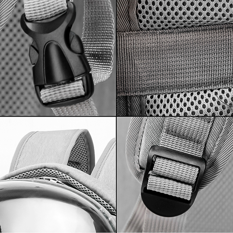 Рюкзак-переноска для кошек Taotaopets 251103 Panoramic с прозрачным окном Gray