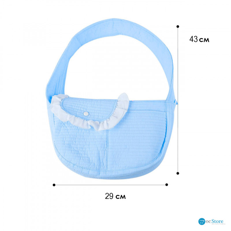 Слинг-переноска для котов и собак SY-2022-0502 Blue L (43*11*29 см)