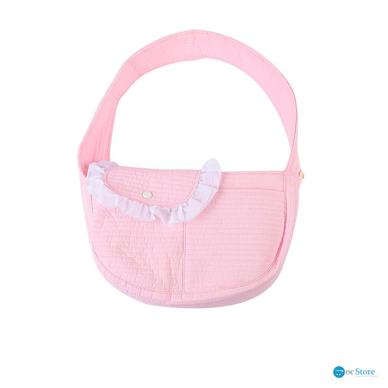 Слинг-переноска для котов и собак SY-2022-0502 Pink L (43*11*29 см)