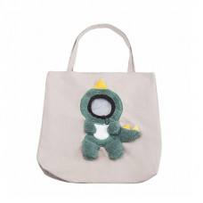 Сумка-переноска для кошек и собак 2404SXMJ3153 Динозавр холщовая Green M