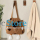 Сумка-переноска для кошек и собак 2404SXMJ3153 Сookies холщовая Brown L