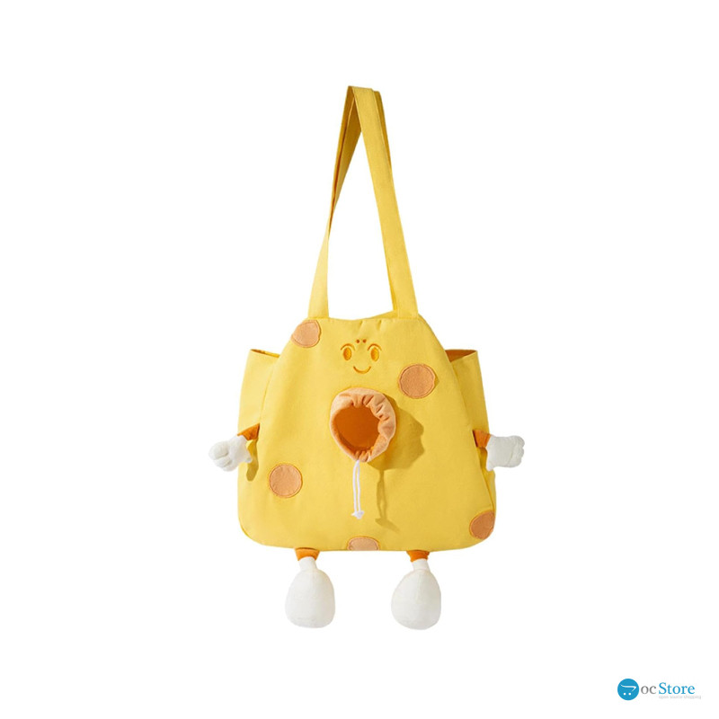 Сумка-переноска для кошек и собак 2404SXMJ3153 Сookies холщовая Yellow M