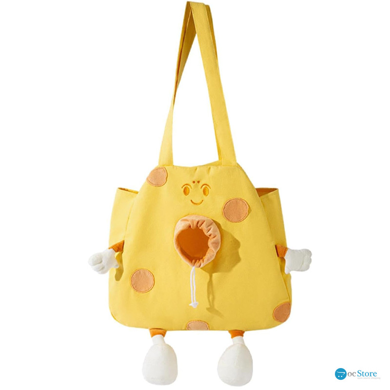 Сумка-переноска для кошек и собак 2404SXMJ3153 Сookies холщовая Yellow XL