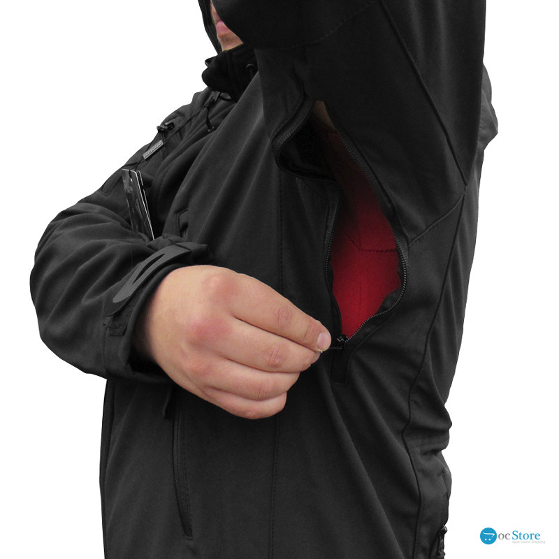 Тактическая куртка Soft Shell A001 Black 4XL