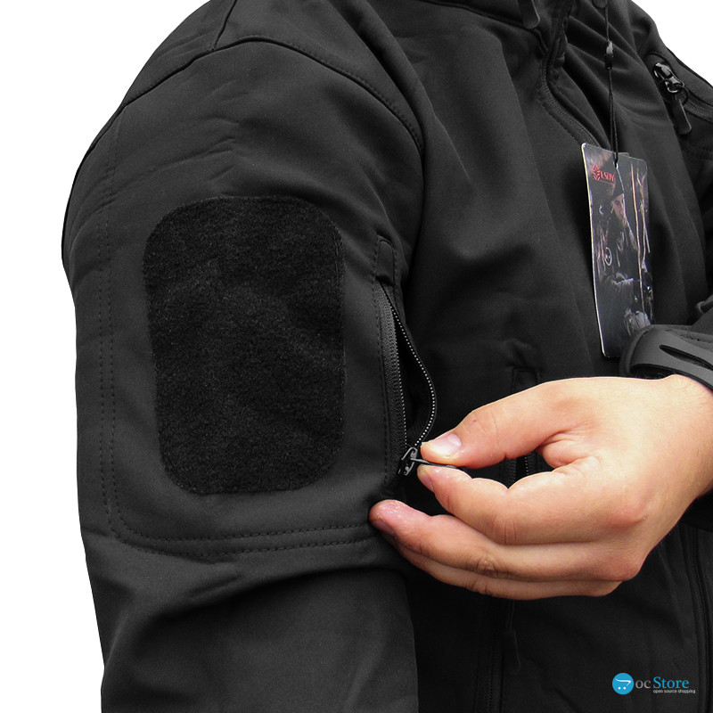 Тактическая куртка Soft Shell A001 Black L