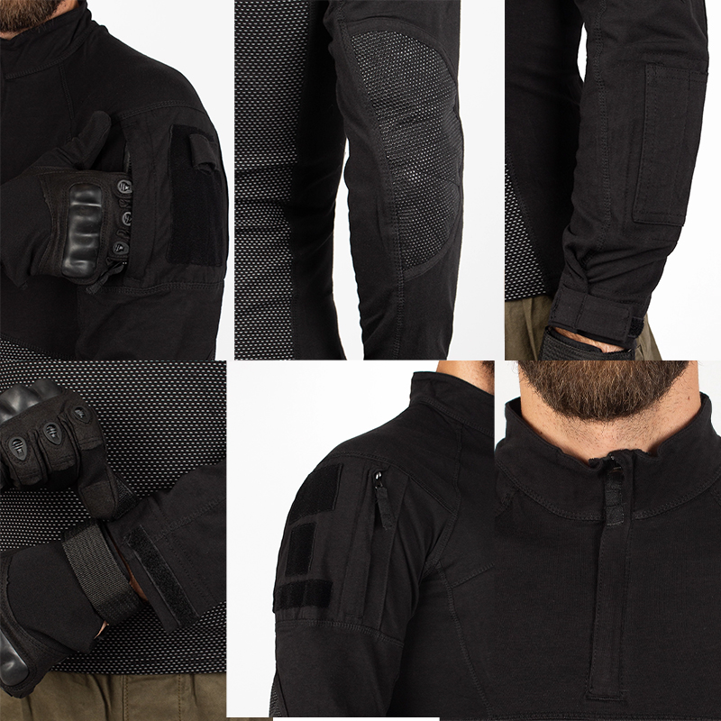 Тактическая рубашка убокс Han-Wild 005 Black 2XL