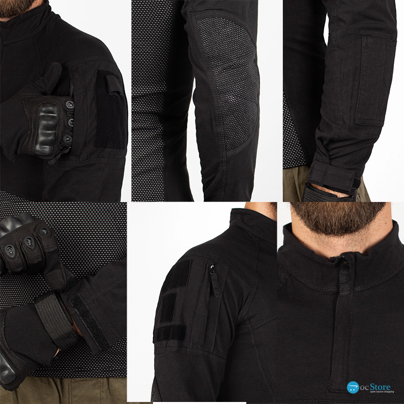 Тактическая рубашка убокс Han-Wild 005 Black 3XL