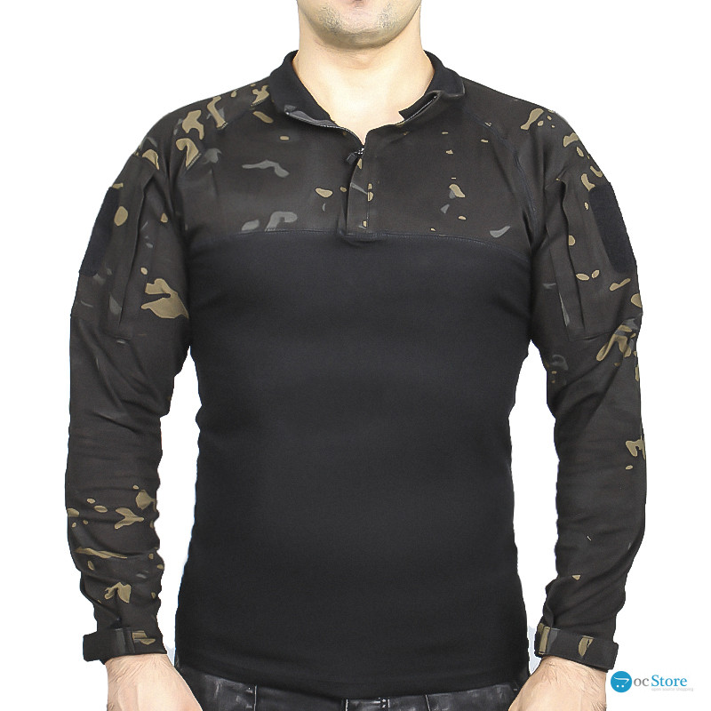 Рубашка тактическая убокс Pave Hawk PLY-11 Camouflage Black L