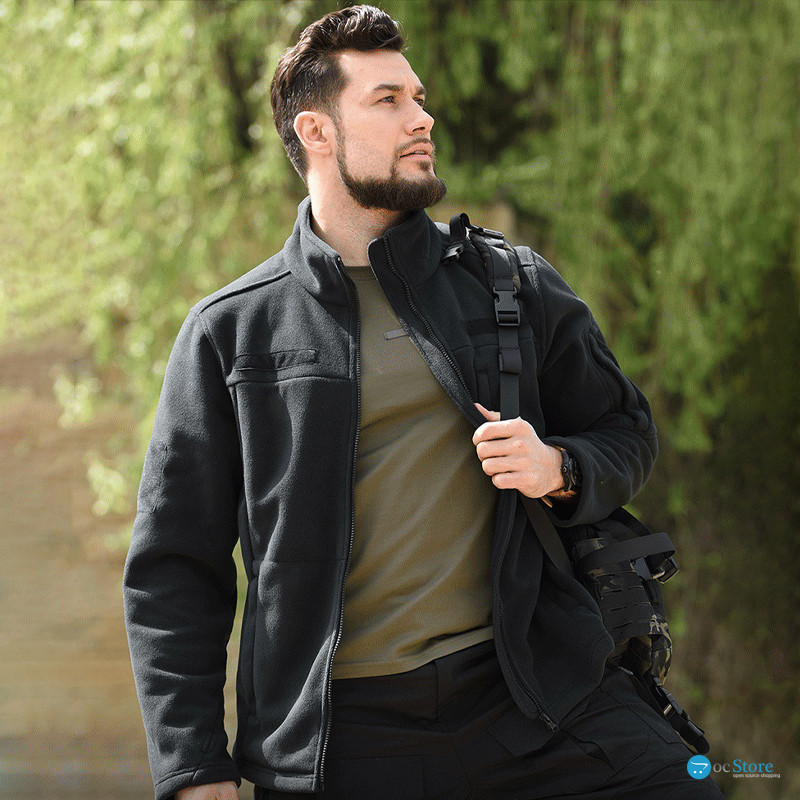 Тактическая флисовая толстовка Han-Wild HW012 Black 3XL