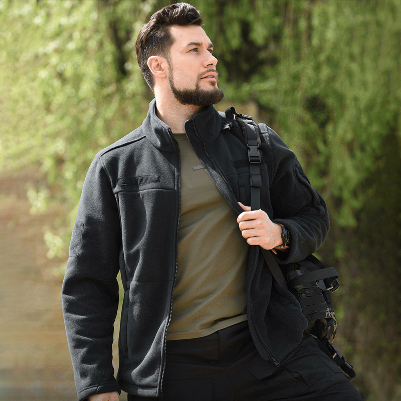 Тактическая флисовая толстовка Han-Wild HW012 Black M