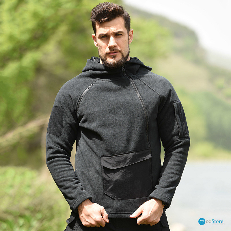 Тактическая флисовая толстовка Han-Wild HW021 Black S