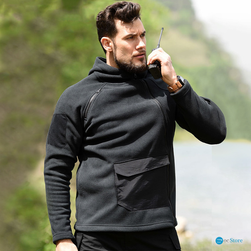 Тактическая флисовая толстовка Han-Wild HW021 Black XL