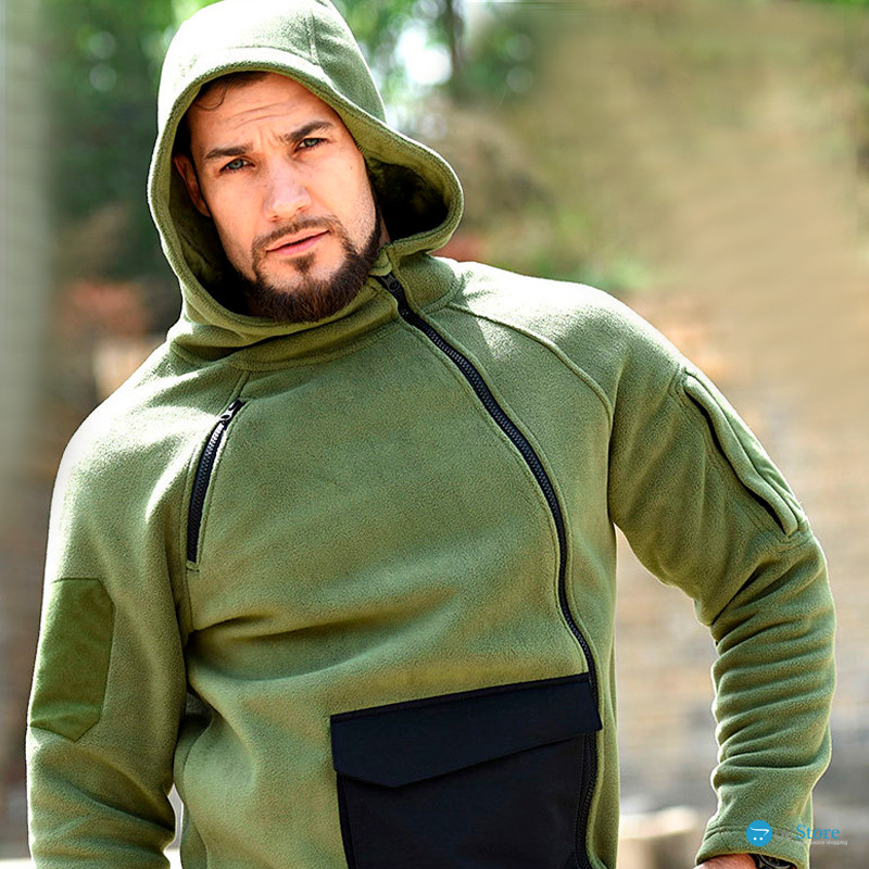 Тактическая флисовая толстовка Han-Wild HW021 Green 2XL
