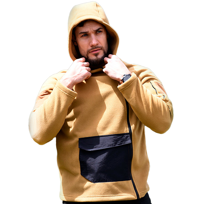 Тактическая флисовая толстовка Han-Wild HW021 Sand Khaki L