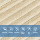 Самоклеюча декоративна 3D панель 700х700х5мм Бамбук Бежевий (077) SW-00000350