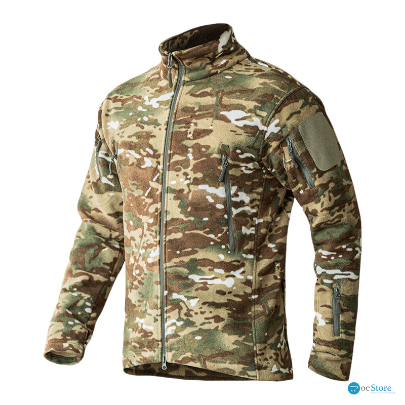 Тактическая флисовая кофта военная толстовка армейская S.archon HSD06 Camouflage CP L