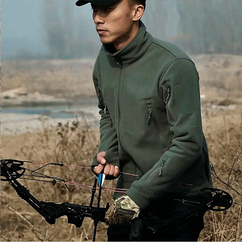 Тактическая флисовая кофта военная толстовка армейская S.archon HSD06 Green 2XL