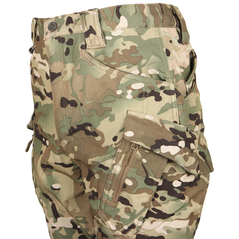 Зимние тактические штаны Soft shell S.archon X9JRK Camouflage CP на флисе L