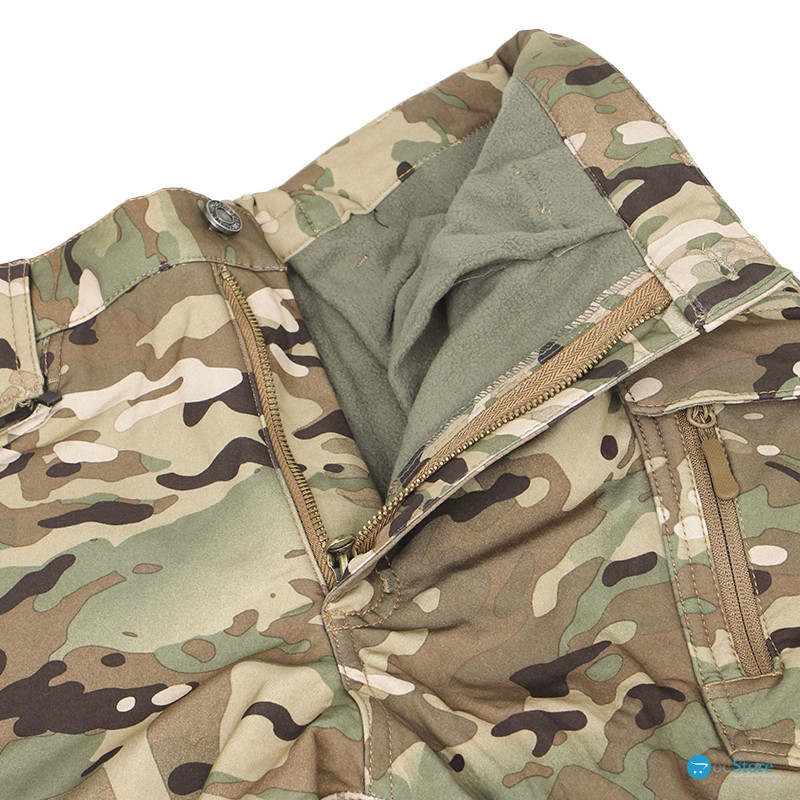 Зимние тактические штаны Soft shell S.archon X9JRK Camouflage CP на флисе L