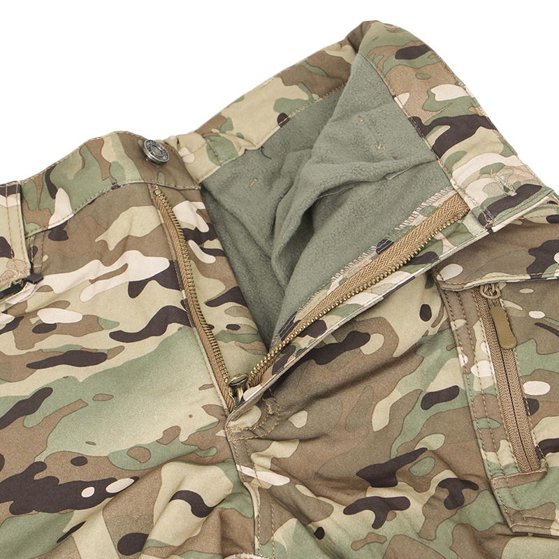 Зимние тактические штаны Soft shell S.archon X9JRK Camouflage CP на флисе L