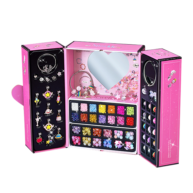 Детский набор для рукоделия 104-DIY создания украшений ожерелье бусы браслет развивающий