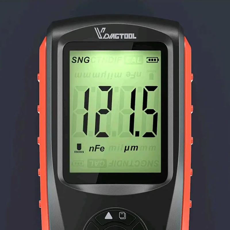 Толщиномер VDIAGTOOL VC-200 определяет толщину ЛКП до 1500 мкм автоматически распознает тип подложки железо алюминий