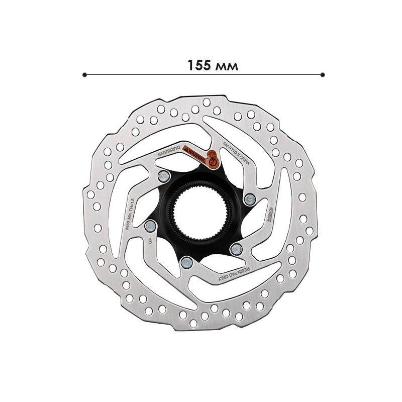 Ротор тормозной диск Shimano RT10 для велосипеда 160 mm