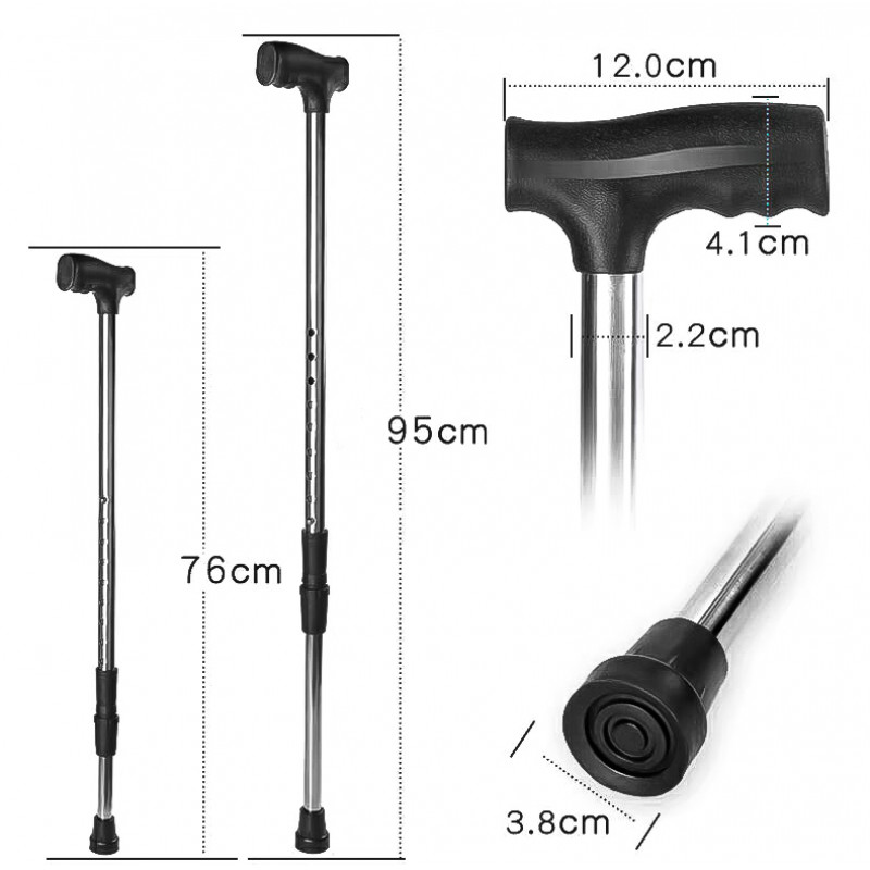 Трость YK-67 алюминиевая с регулировкой H=74-97 см 8 диапазонов