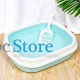 Туалет лоток для кошек с лопаткой Taotaopets 225501 46*38*13 см Blue