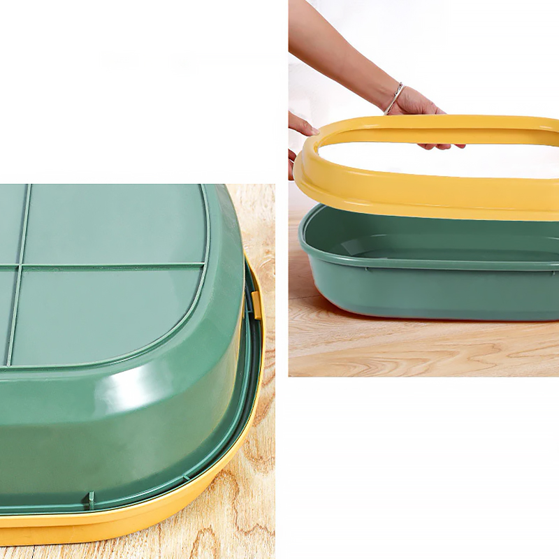 Туалет лоток для кошек с лопаткой Taotaopets 225501 46*38*13 см Green