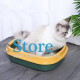 Туалет лоток для кошек с лопаткой Taotaopets 225501 46*38*13 см Green