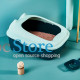 Туалет для кошек с лопаткой Taotaopets 268802 лоток для котов 40*30*18,5 cm Blue