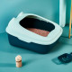 Туалет для кошек с лопаткой Taotaopets 268802 лоток для котов 40*30*18,5 cm Blue