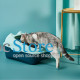 Туалет для кошек с лопаткой Taotaopets 268802 лоток для котов 40*30*18,5 cm Blue