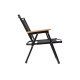 Кресло туристическое S3344 складное для сада туризма рыбалки Black