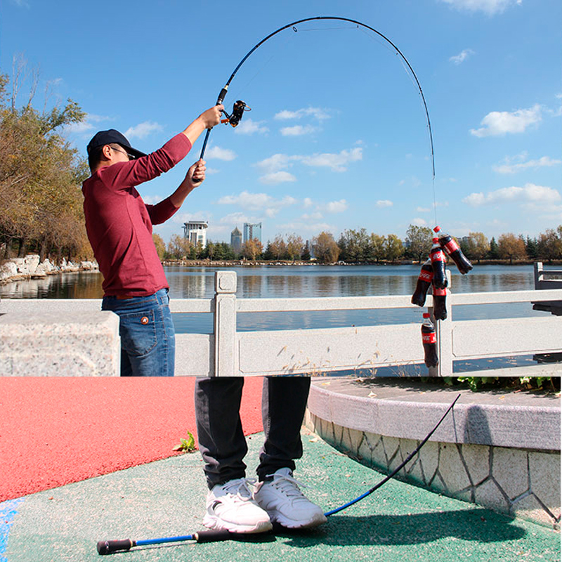 Спиннинговое удилище YUMINGBU KNIGHT Karbon IM7 2.4м 5-30г Section: M/ML Мультипликаторная