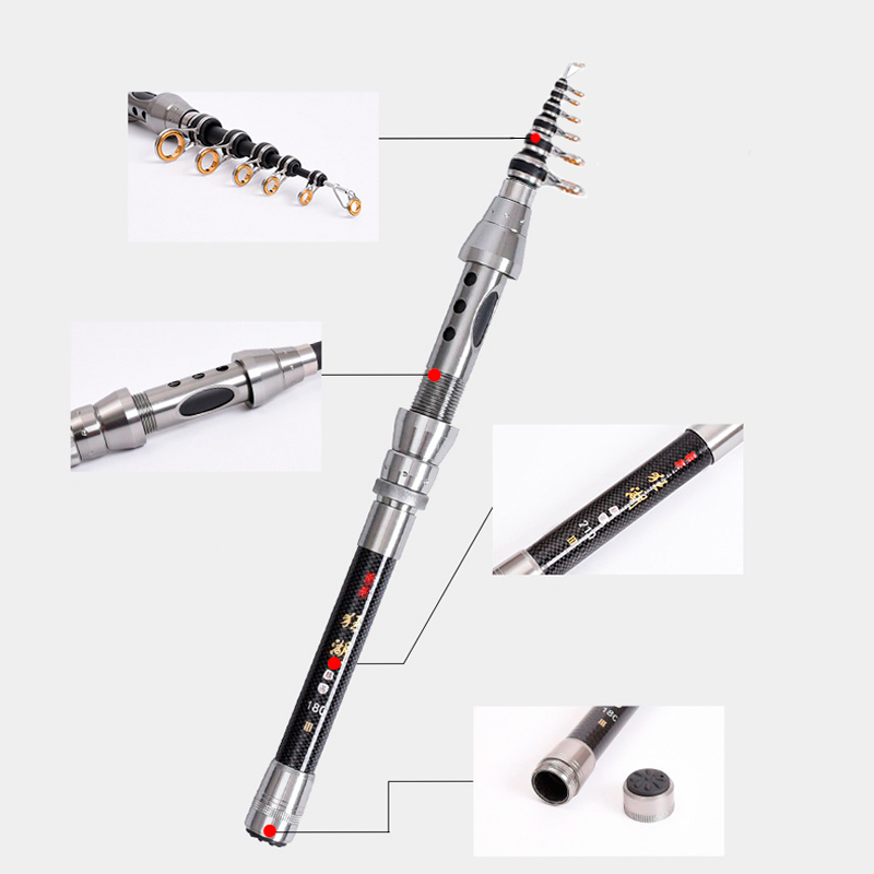 Удочка телескопическая LEO 27593 2,4 м