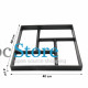 Форма P40X40 для изготовления тротуарной плитки брусчатки